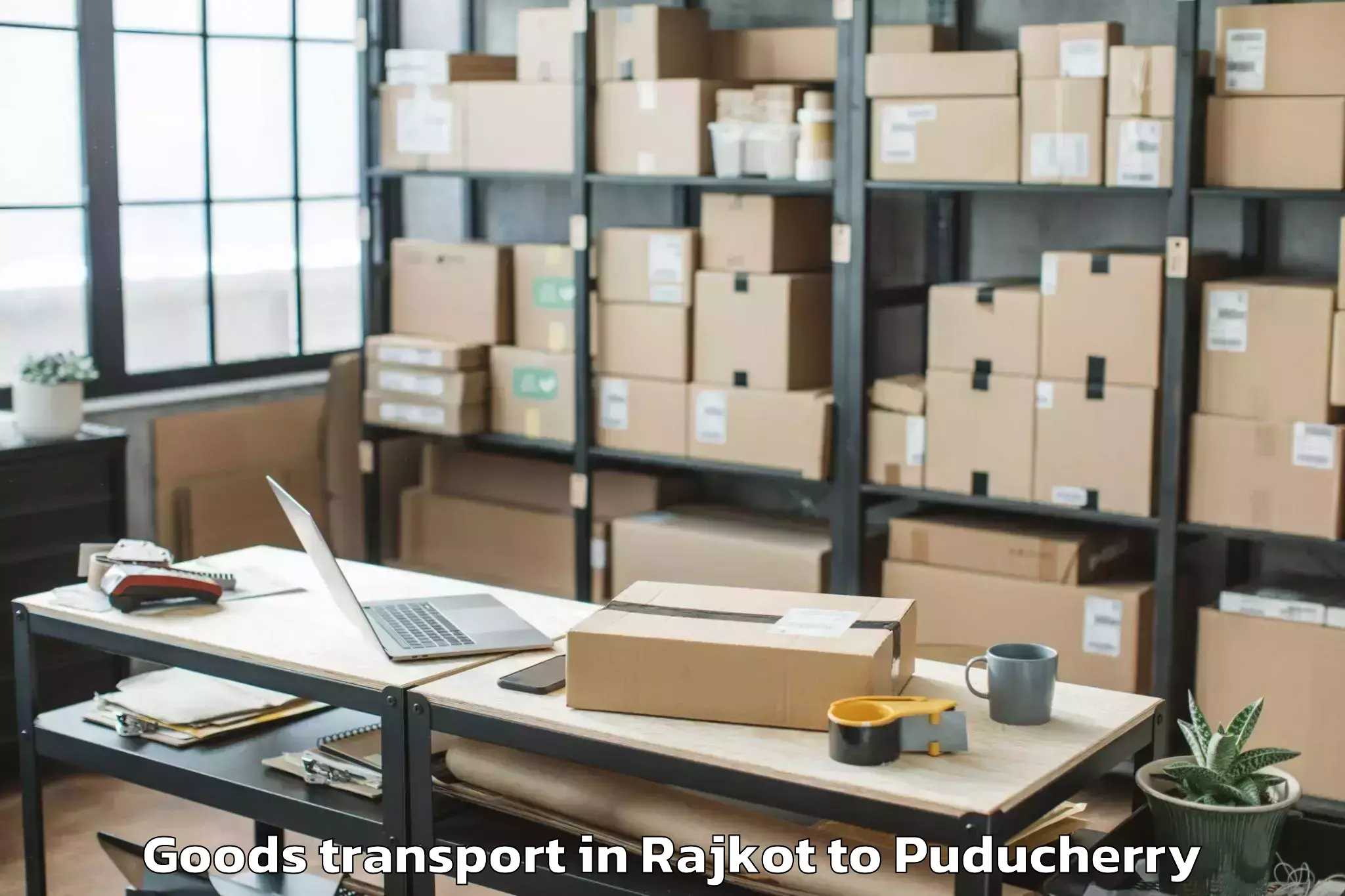 Comprehensive Rajkot to Pondicherry Goods Transport